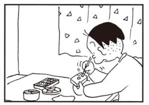 【無料漫画】かりあげクン(426)6月も毎日配信!「切れ目」「移動」レンズの小ささを笑われたら?/植田まさし 11