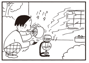 【無料漫画】かりあげクン(316)3月は毎日配信!「茶道」「乾布まさつ」鼻血が出てしまった男性社員を見て?/植田まさし 4