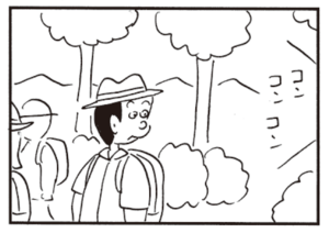 【無料漫画】かりあげクン(581)11月も毎日配信!「野球観戦」「クマ」大きなリュックで山登りをすると?/植田まさし 7