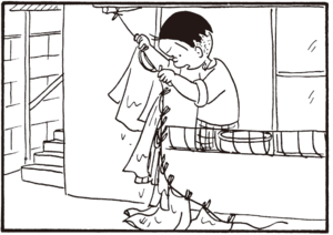 【無料漫画】かりあげクン(371)4月も毎日配信!「朝礼」「花木」桃の木か梅の木か、どっち?/植田まさし 19