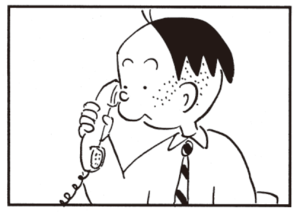 【無料漫画】かりあげクン(426)6月も毎日配信!「切れ目」「移動」レンズの小ささを笑われたら?/植田まさし 6