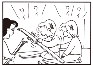 【無料漫画】かりあげクン(315)3月は毎日配信!「ワックス」「カニ料理」社長がカニ料理を食べた話を聞いて?/植田まさし 3