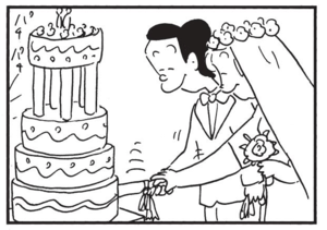 【無料漫画】かりあげクン(1550回)毎日配信!「結婚式」「バードウィーク」式場でまさかの“共同作業”!?/植田まさし 2