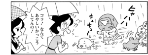 【無料漫画】COMA GOMA ゴマちゃん(103)「雨の日は」のけものにされたと思ってふてくされていると?/森下裕美 20