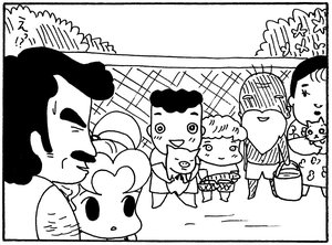 【無料漫画】少年アシベ(252)「ご近所の迷惑」オシャレをしたくてシャツを買いに行くと店員に/森下裕美 24