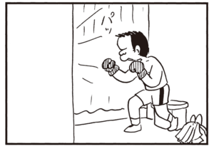 【無料漫画】かりあげクン(940)11月も毎日 配信!「刀」「断熱材」証明写真機の中で何をしている…?/植田まさし 14