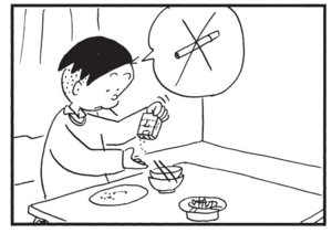 【無料漫画】かりあげクン(1494回)毎日配信!「ドアスコープ」「食後」部屋を覗かれてしまっても問題ない理由/植田まさし 7