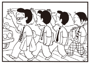 【無料漫画】かりあげクン(241)「横断歩道」「肉屋」めずらしくバリバリ仕事をしてる!?/植田まさし 4