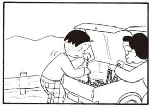 【無料漫画】かりあげクン(304)「ピザ」「おせじ」女子社員たちがピザを頼んだのを見て?/植田まさし 19