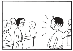 【無料漫画】かりあげクン(1555回)毎日配信!「音」「あやとり」鳴り響いた大きな音の正体/植田まさし 15