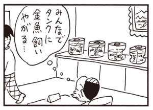 みんなでタンクに金魚飼いやがる…