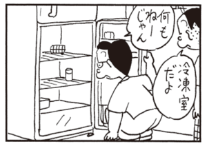 何もねーじゃん 冷凍庫だよ