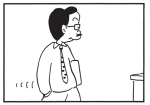 【無料漫画】かりあげクン(1536回)毎日配信!「ぜい肉」「ドア」体形が気になるお年頃…?/植田まさし 2